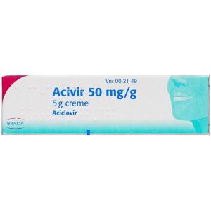 Køb ACIVIR CREME 50 MG/G online hos apotekeren.dk