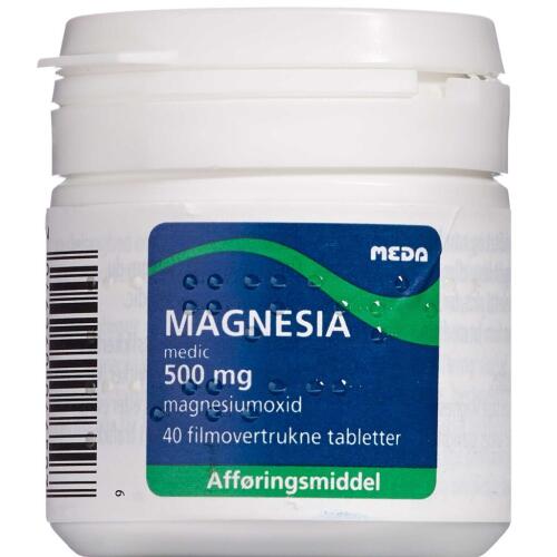 Køb MAGNESIA MEDIC TABL 500 MG online hos apotekeren.dk