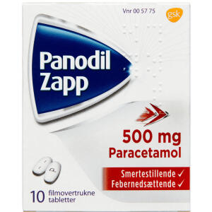 Køb PANODIL ZAPP TABL 500 MG online hos apotekeren.dk