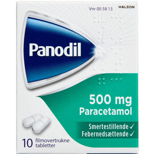 Køb Panodil tablet 500 mg, 10 stk online hos apotekeren.dk