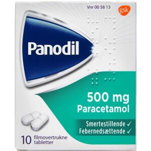 Køb Panodil tablet 500 mg, 10 stk online hos apotekeren.dk