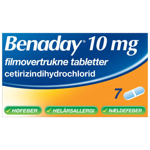 Køb BENADAY TABL 10 MG online hos apotekeren.dk