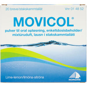 Køb Movicol Pulver til Oral Opløsning (lemon), 20 breve online hos apotekeren.dk