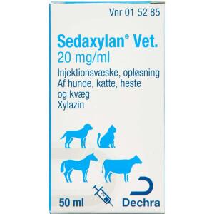 Køb SEDAXYLAN VET INJ OPL 20 MG online hos apotekeren.dk