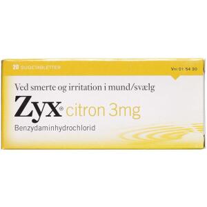 Køb ZYX Citron Sugetablet 3 mg  online hos apotekeren.dk