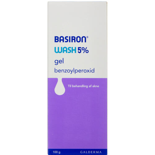 Køb Basiron wash gel 5% mod akne 100 g. online hos apotekeren.dk