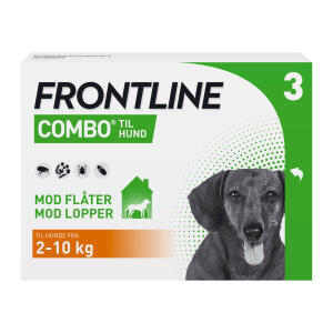 Køb Frontline Combo Vet til hunde 2-10 kg 3 x 0,67 ml online hos apotekeren.dk