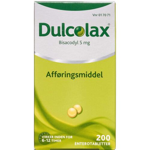 Køb Dulcolax enterotabletter 5 mg 200 stk.  online hos apotekeren.dk