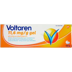 Køb Voltaren gel 11,6 mg/g, 100 g online hos apotekeren.dk