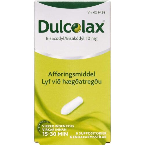 Køb Dulcolax afføringsmiddel 10 mg 6 stk.  online hos apotekeren.dk
