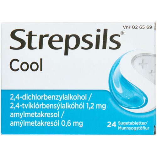 Køb Strepsils Cool Sugetablet, 24 stk.  online hos apotekeren.dk