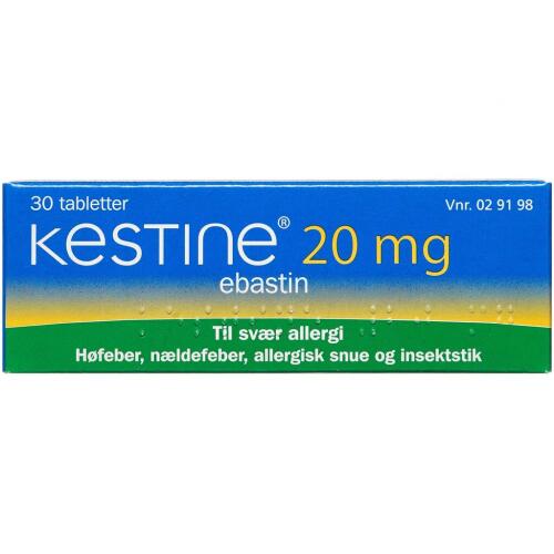 Køb KESTINE TABL 20 MG online hos apotekeren.dk