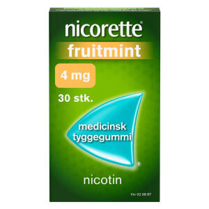 Køb NICORETTE FRUITMIN.MED.TYG 4MG online hos apotekeren.dk