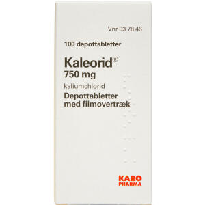 Køb KALEORID TABL 750 MG online hos apotekeren.dk