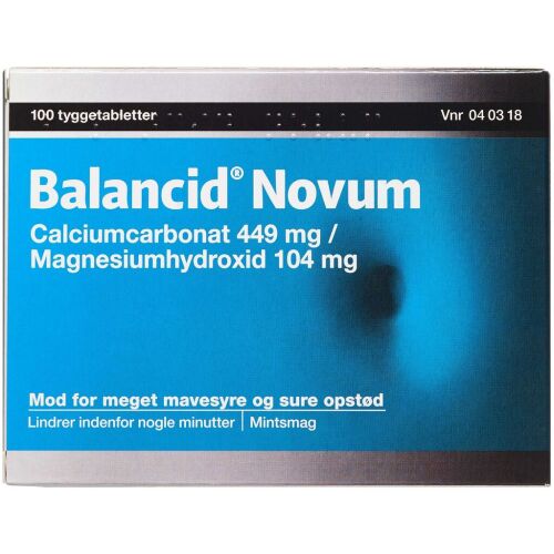 Køb BALANCID NOVUM TYGTB 449+104MG online hos apotekeren.dk
