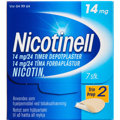 Køb NICOTINELL DEPOTPL. 14MG/24T online hos apotekeren.dk