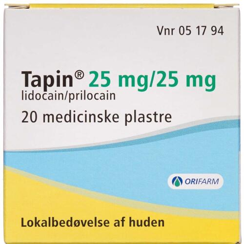 Køb TAPIN MEDICINSK PL.25+25 MG online hos apotekeren.dk