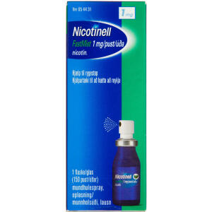 Køb Nicotinell Spray Mint 1 mg 150 dosis online hos apotekeren.dk