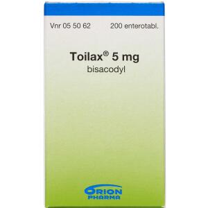 Køb Toilax Enterotablet 5 mg, 200 stk.  online hos apotekeren.dk