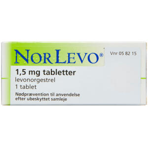 Køb NORLEVO TABL 1,5 MG (ORIFARM) online hos apotekeren.dk