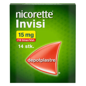 Køb Nicorette® nikotinplaster 15 mg 14 stk. online hos apotekeren.dk