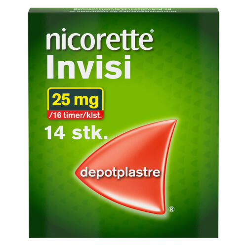 Køb Nicorette® nikotinplaster 25 mg 14 stk. online hos apotekeren.dk