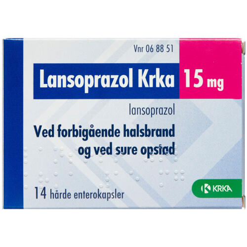 Køb LANSOPRAZOL ENT KAPS 15 MG (KR online hos apotekeren.dk