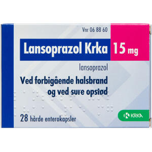 Køb LANSOPRAZOL ENT KAPS 15 MG online hos apotekeren.dk