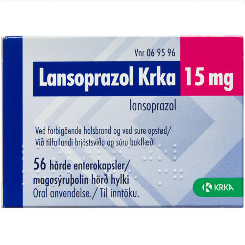 Køb LANSOPRAZOL ENT KAPS 15 MG (KR online hos apotekeren.dk