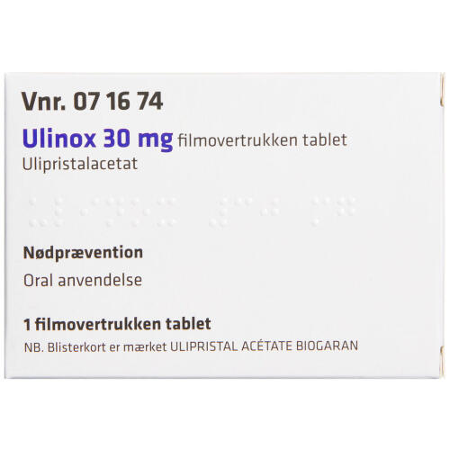 Køb ULINOX TABLET 30 MG online hos apotekeren.dk