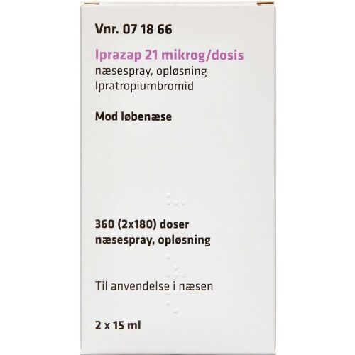 Køb IPRAZAP NÆSESPRAY 21MIKG/DS online hos apotekeren.dk