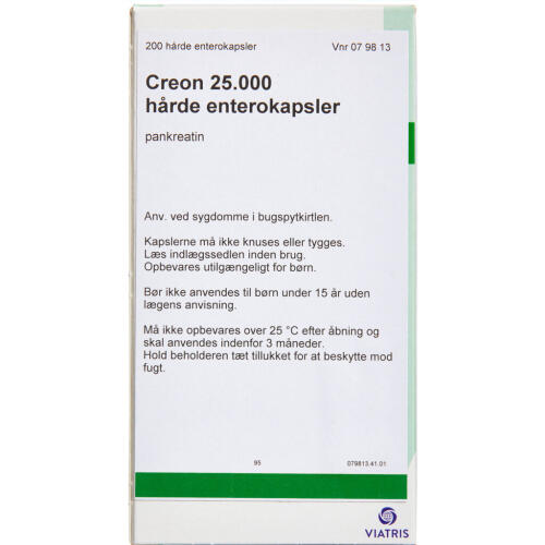 Køb CREON ENT.KPS. 25.000 IE online hos apotekeren.dk