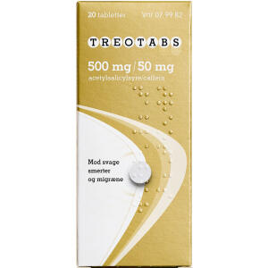 Køb TREOTABS TABLET 500+50 MG online hos apotekeren.dk
