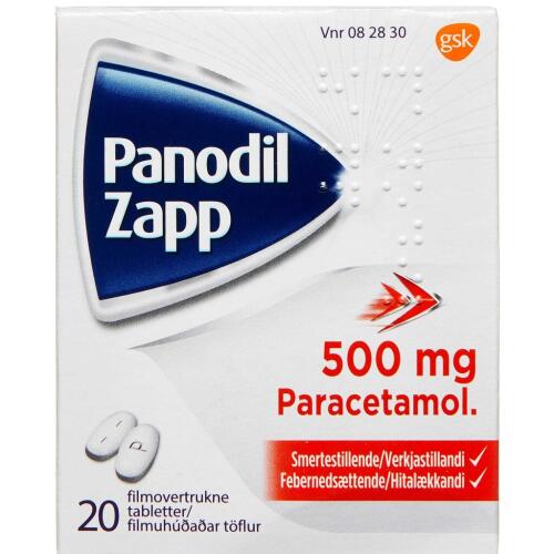 Køb Panodil Zapp Tabl. 500 mg online hos apotekeren.dk