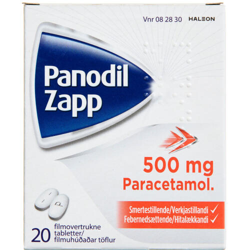 Køb Panodil Zapp tablet 500 mg, 20 stk online hos apotekeren.dk