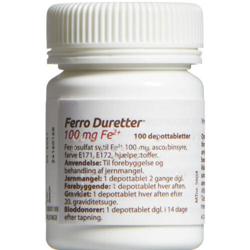 Køb FERRO DURETTER DPTB 100 MG online hos apotekeren.dk