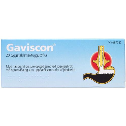 Køb GAVISCON TYGGETABL online hos apotekeren.dk