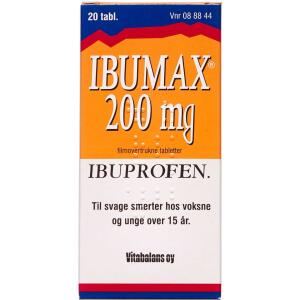 Køb IBUMAX TABL 200 MG online hos apotekeren.dk