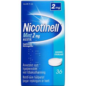 Køb Nicotinell Mint sugetablet, 2 mg, 36 stk online hos apotekeren.dk