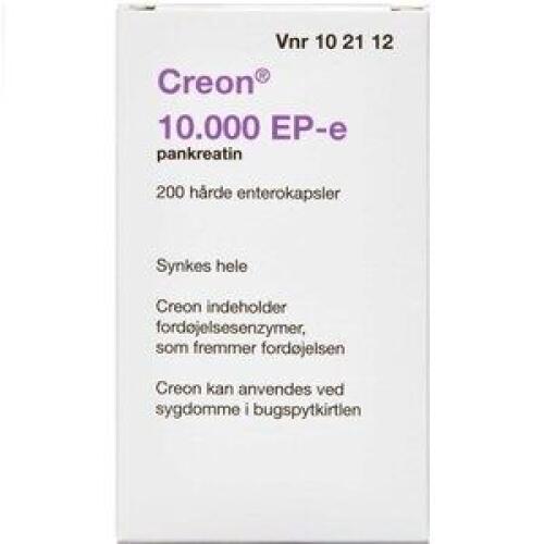 Køb CREON ENTKAPS LIP. 10.000EP-E online hos apotekeren.dk