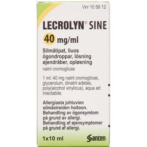 Køb LECROLYN SINE ØJENDR 40 MG/ML online hos apotekeren.dk