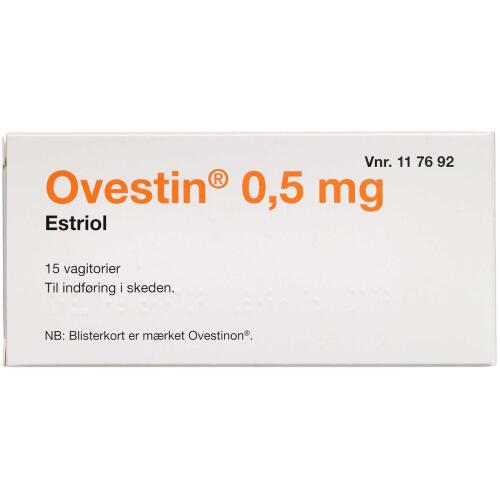 Køb OVESTIN VAGITORIER 0,5 MG (2C online hos apotekeren.dk