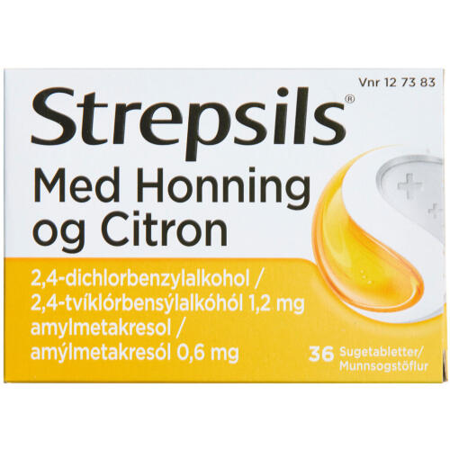 Køb STREPSILS SUGETABL HONNING/CIT online hos apotekeren.dk