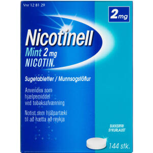 Køb Nicotinell Mint sugetablet, 2 mg, 144 stk online hos apotekeren.dk