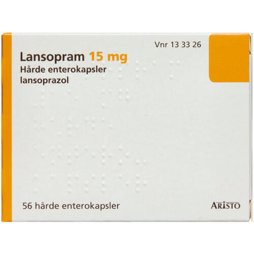 Køb LANSOPRAM ENTEROKAPS 15 MG online hos apotekeren.dk