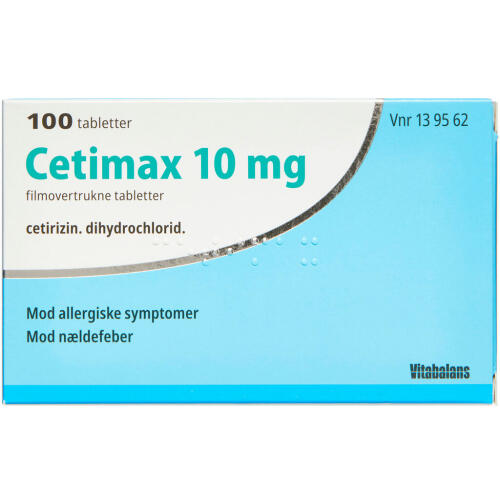Køb CETIMAX TABLET 10 MG online hos apotekeren.dk
