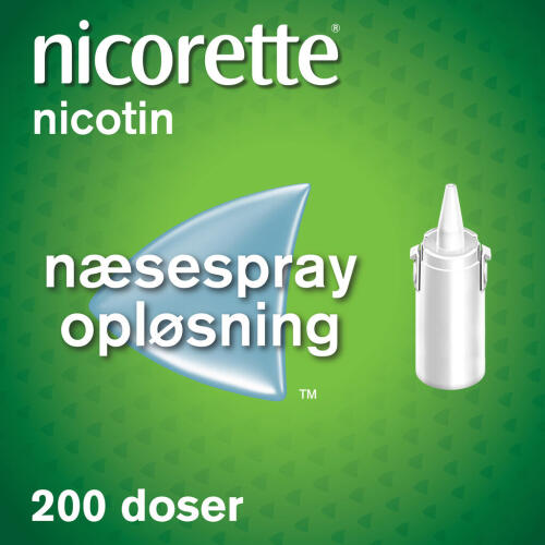 Køb Nicorette® næsespray 200 spraydoser 0,5 mg online hos apotekeren.dk