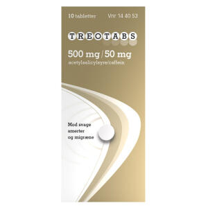 Køb TREOTABS TABLET 500+50 MG online hos apotekeren.dk