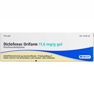 Køb DICLOFENAC GEL 11,6 MG/G (ORIF online hos apotekeren.dk