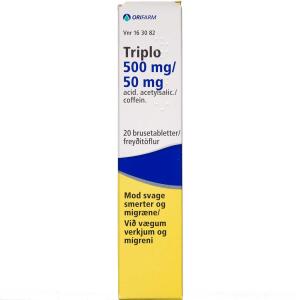 Køb Triplo brusetablet 500+50 mg, 20 stk.  online hos apotekeren.dk